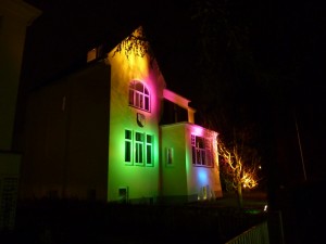 Das Teutenhaus - hell erleuchtet zum Nikolausball 2009