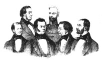 Provisorische Regierung, Pr&auml;sident Beseler 3. v.r.